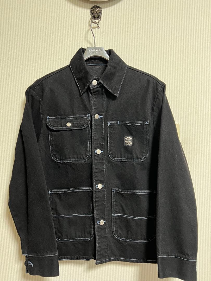 希少カラー「USA製」POINTER ブラックデニム　カバーオール　ポインター