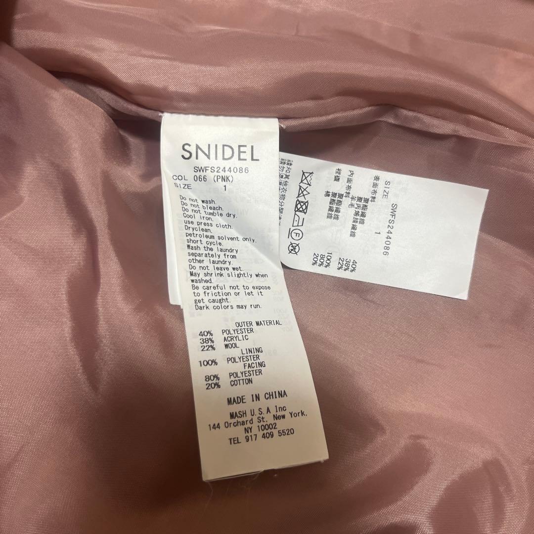 SNIDEL スナイデル ロービングチェックミニスカート PNK ピンク 1 M