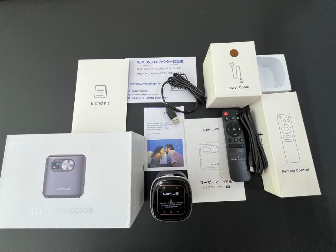 WiMiUS Q2 プロジェクター（使用回数少・美品）