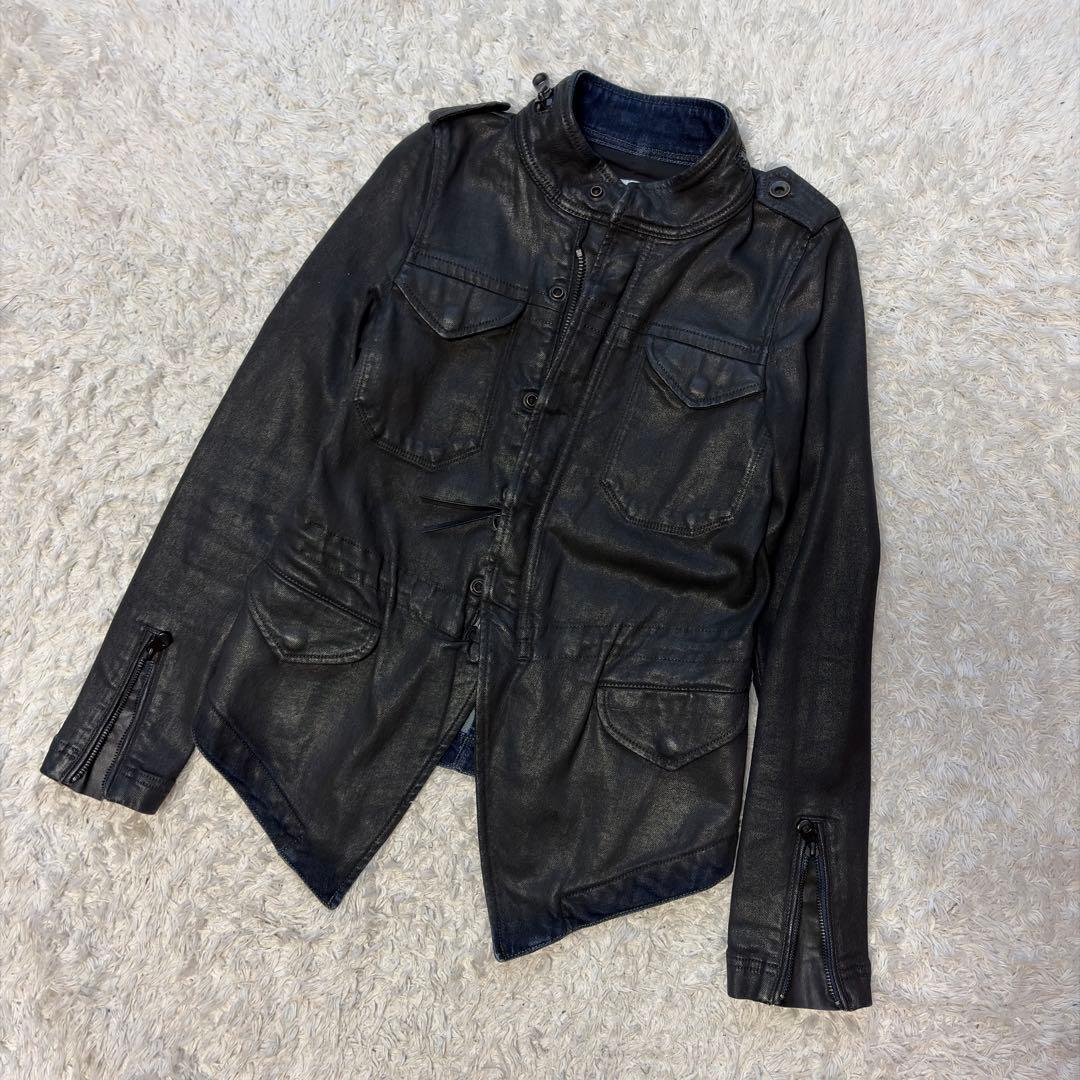00’s archive diesel y2k coating jacket S