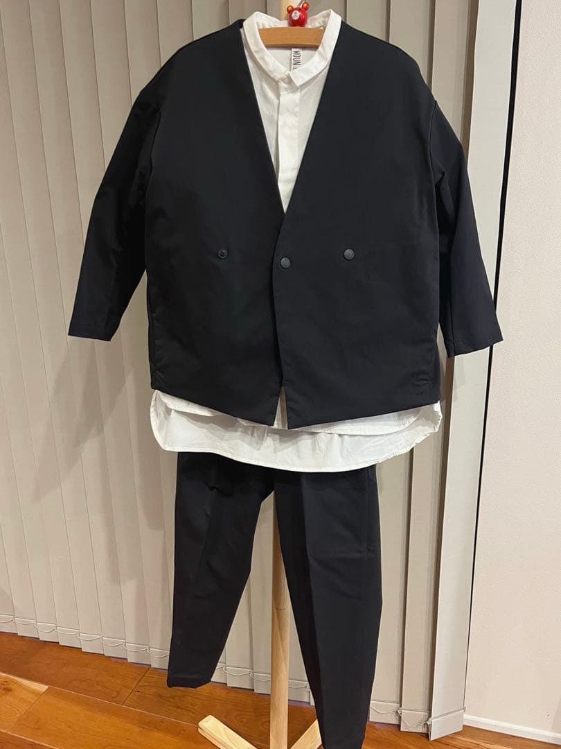 moun.ten マウンテン スーツ セットアップ 3点セット 125 黒