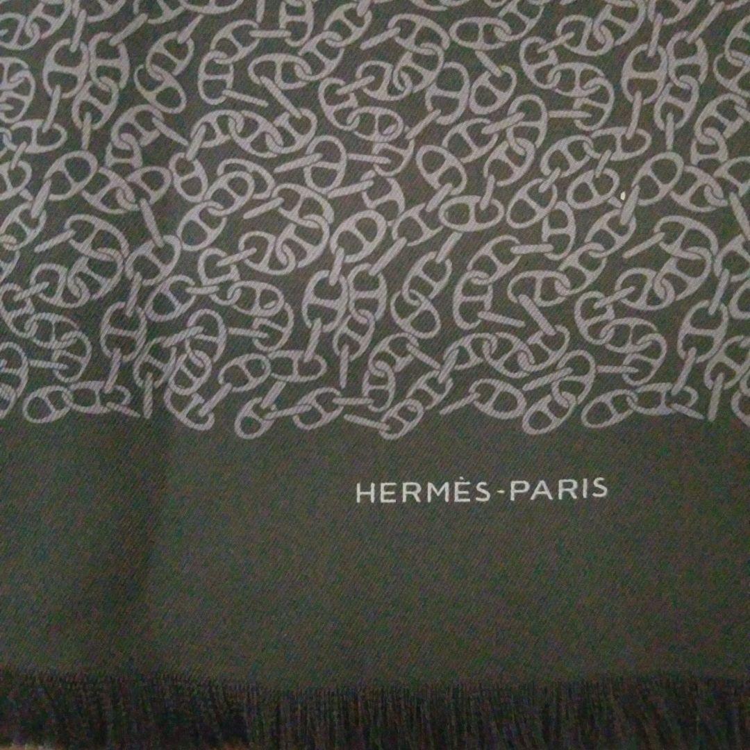 エルメス　メンズ　シルクストール　リバーシブル　新品未使用