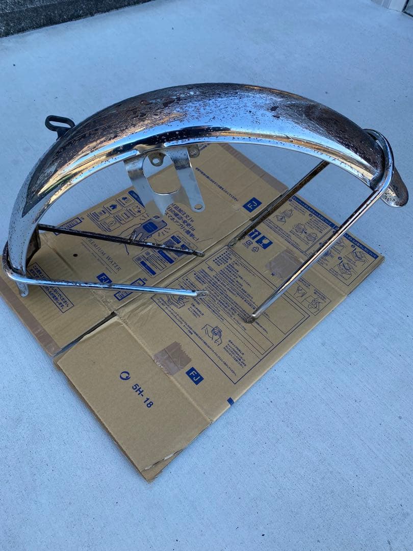 うらやはぼうず　gt380 フロントフェンダー　レストア　流用ストックにも