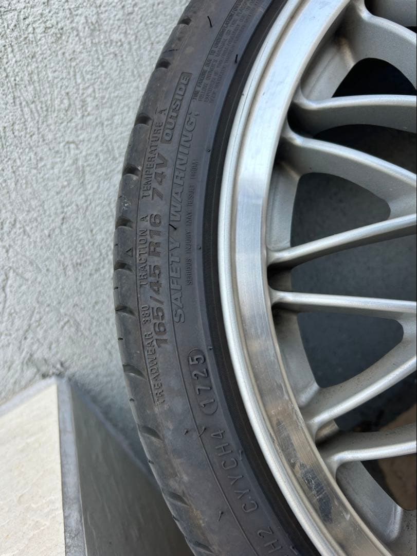 BBS 16インチ 6J+46 pcd100 4穴加工品 bbs