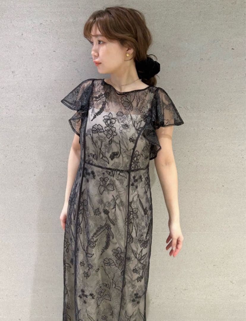 新品✴︎FRAY I.D フレイアイディー ミックスエンブロイダリーレースドレス