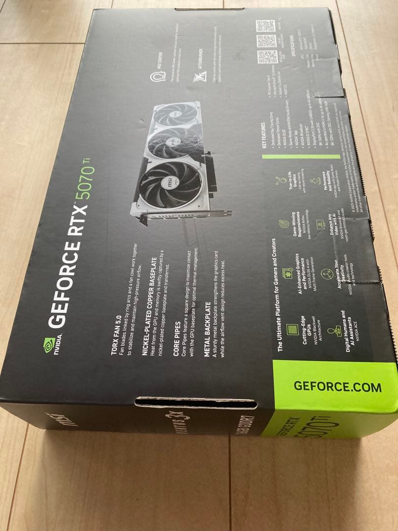 【おにぎり】MSI VENTUS 3X RTX 5070 Ti OC