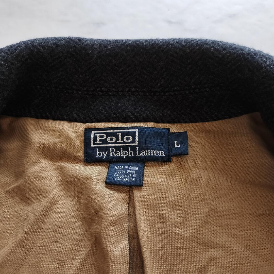 ポロラルフローレン ヘリンボーンツイードジャケット L スミクロ スポーツコート