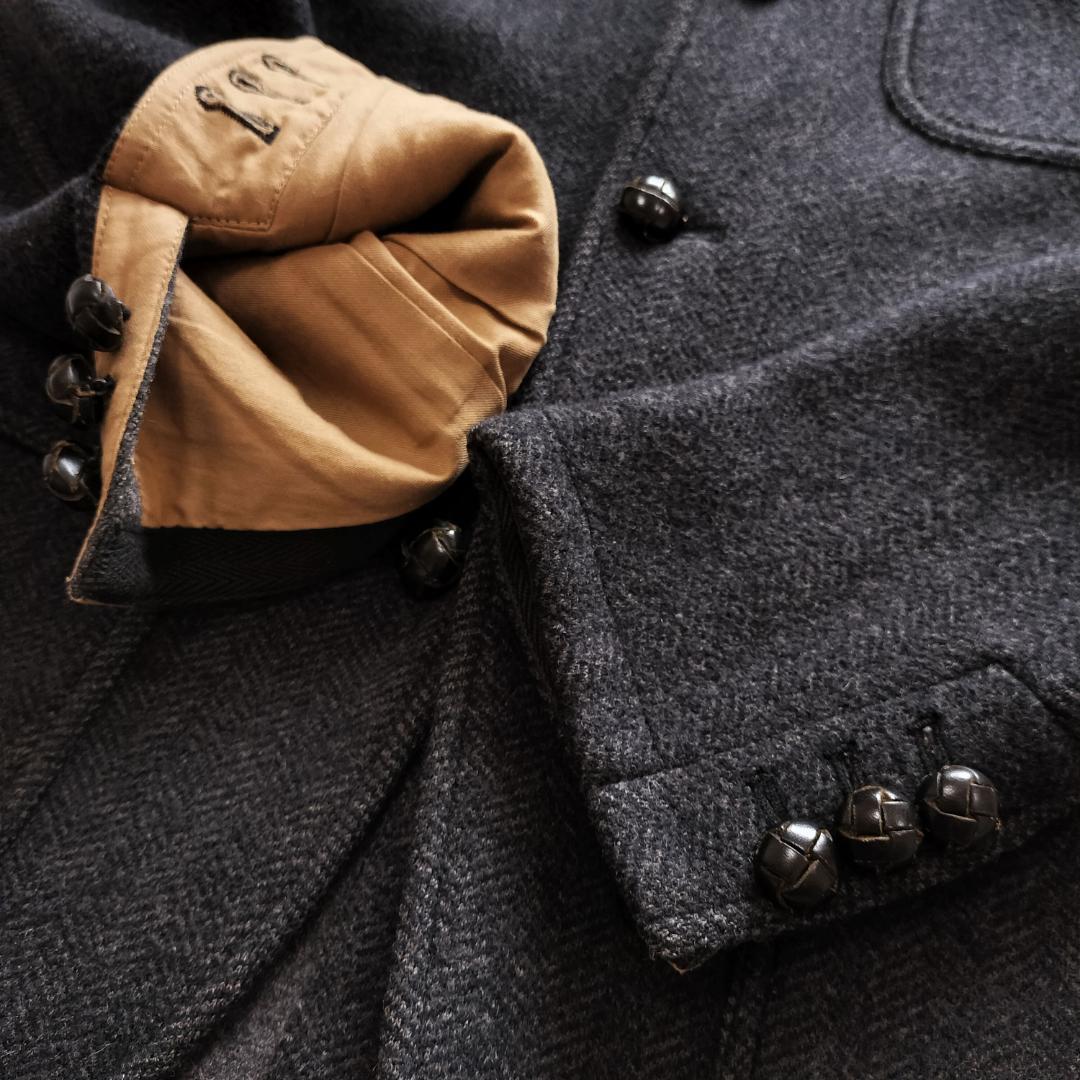 ポロラルフローレン ヘリンボーンツイードジャケット L スミクロ スポーツコート