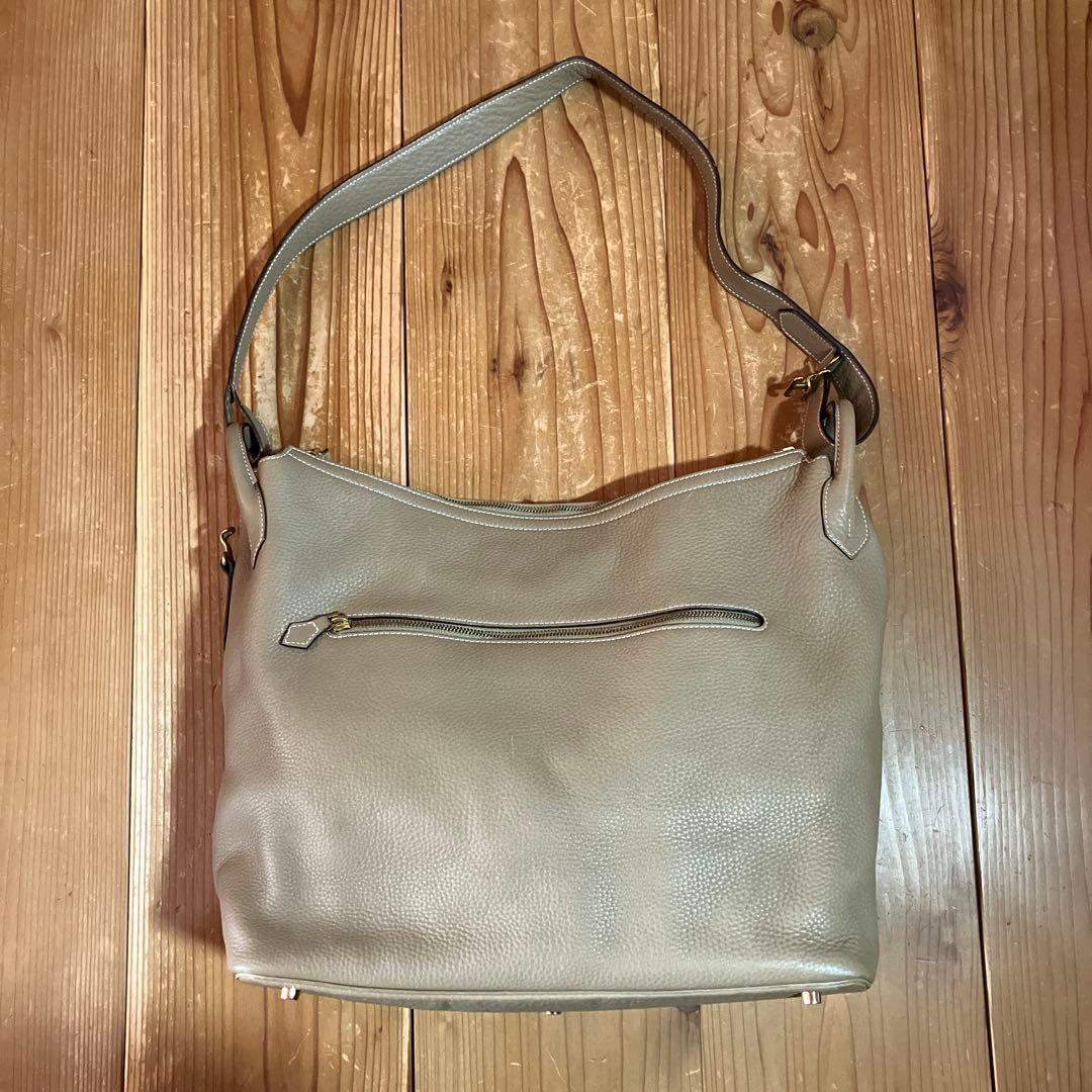 Cisei（シセイ/チセイ）2ウェイバッファローレザートート　ベージュ