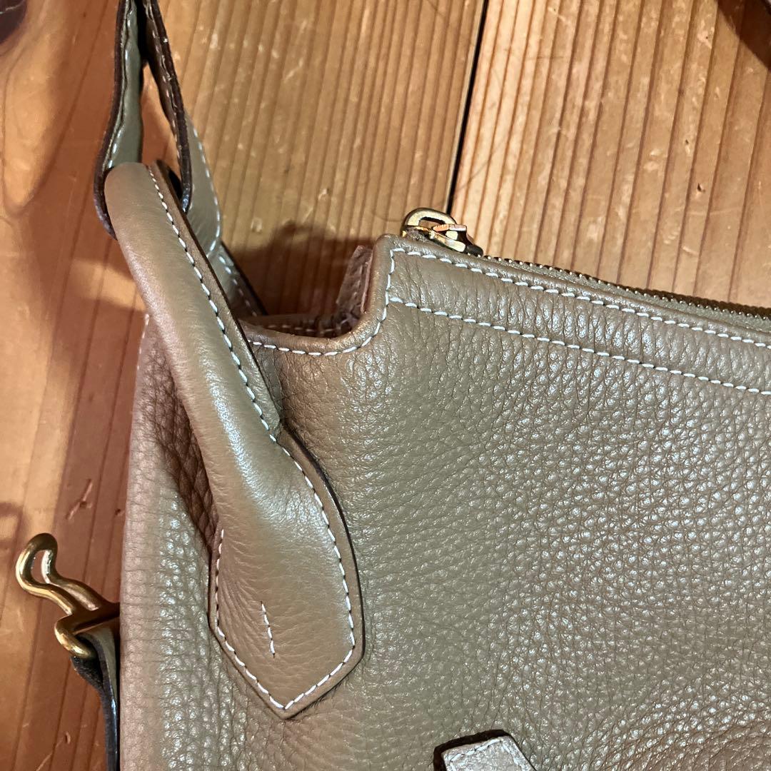 Cisei（シセイ/チセイ）2ウェイバッファローレザートート　ベージュ