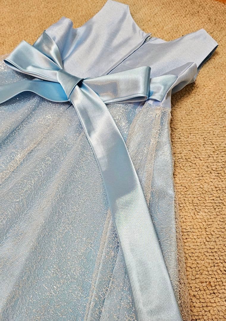 新品未使用☆ゆめりすと　子ども用ドレス　 サイズ7 120 水色と黄色のドレス