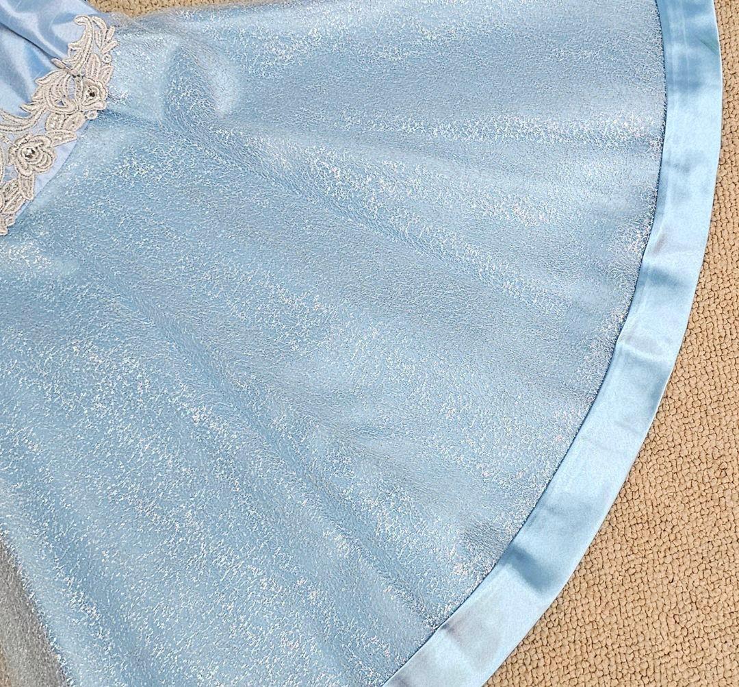 新品未使用☆ゆめりすと　子ども用ドレス　 サイズ7 120 水色と黄色のドレス