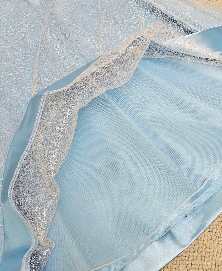 新品未使用☆ゆめりすと　子ども用ドレス　 サイズ7 120 水色と黄色のドレス