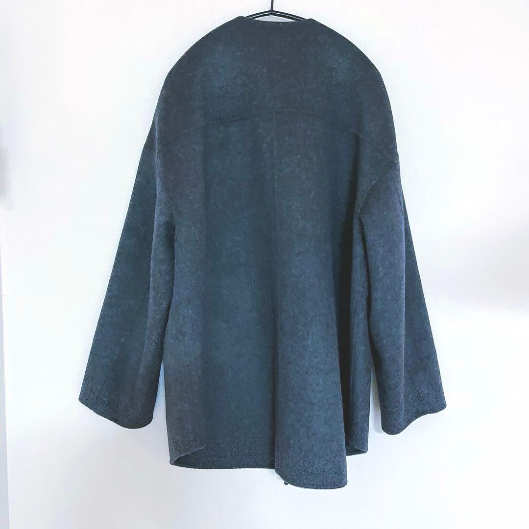 FRAMeWORK ハミルトンリバークルーネックコート グレー