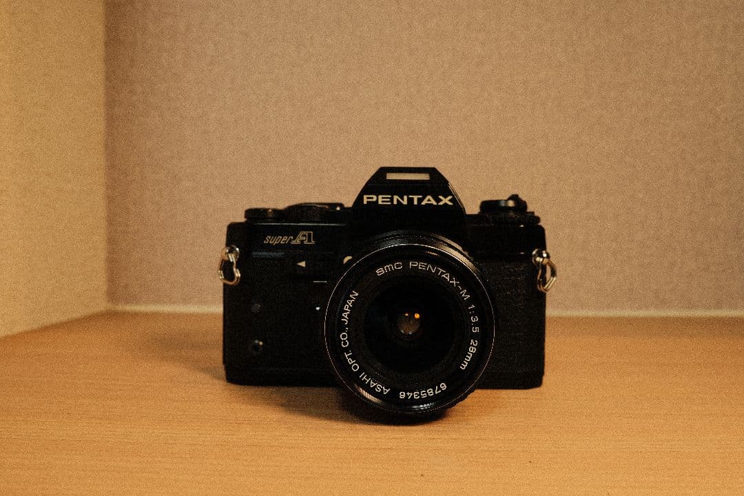 フィルムカメラ Pentax SuperA+Pentax-M 28mm f3.5