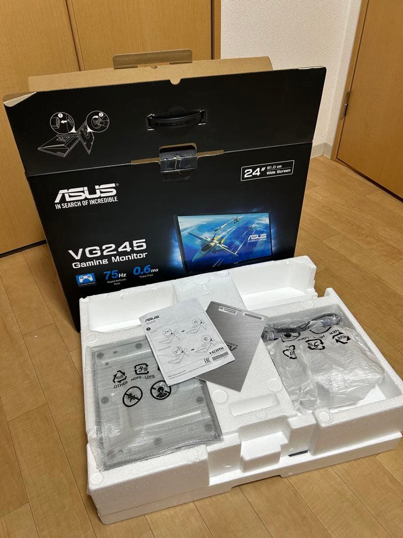 ASUS VG245HE-J 24インチ ゲーミングモニター 本体