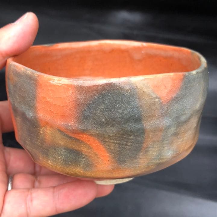 究極の美◼️蔵から素晴らしい迫力のある赤楽が出て来ました。古美術品、茶道具