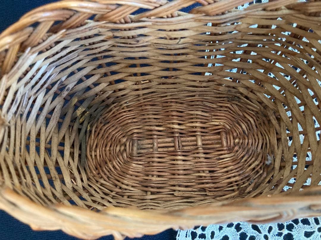 フランスアンティーク ミニチュア ドール用パニエ・かご・バスケット