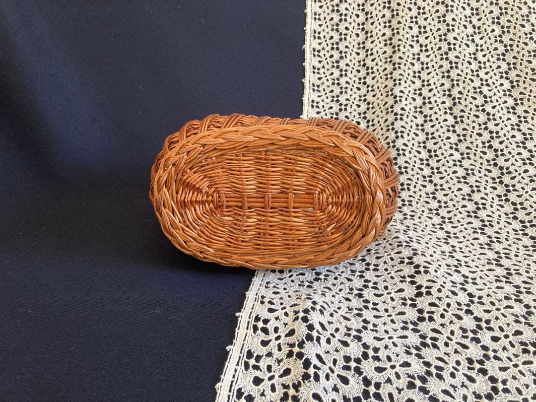 フランスアンティーク ミニチュア ドール用パニエ・かご・バスケット