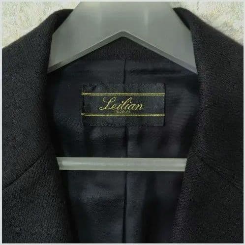 レリアン ウール テーラードジャケット 黒 ブラック