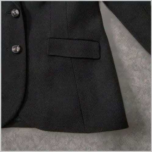 レリアン ウール テーラードジャケット 黒 ブラック