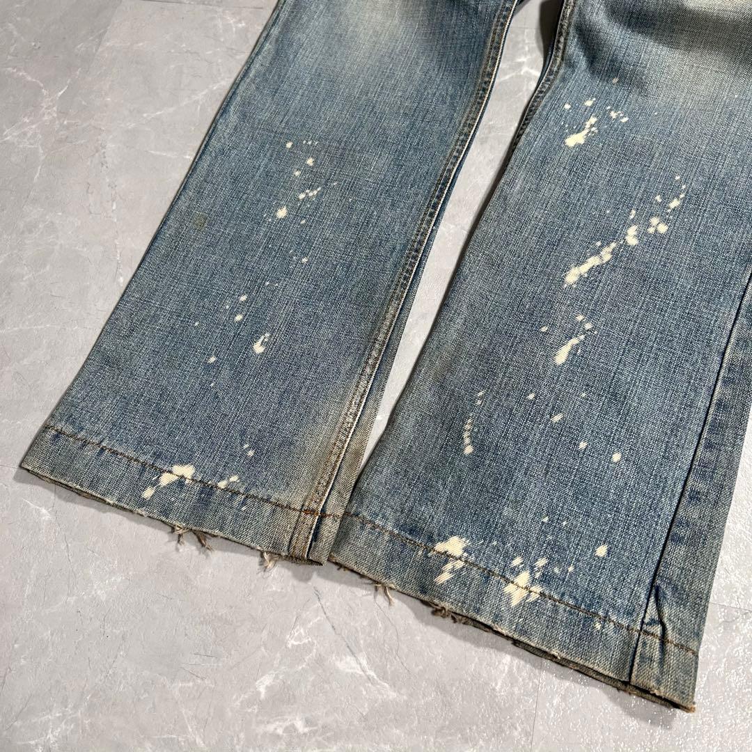 DOLCE&GABBANA イタリア製 フレアデニム クラッシュ 古着 ペンキ