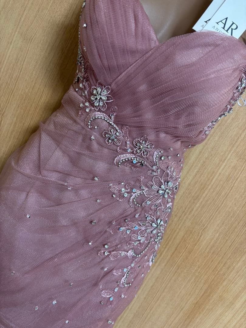 AR25823＊ラメチュール✖️ビジューマイクロミニドレスpkS