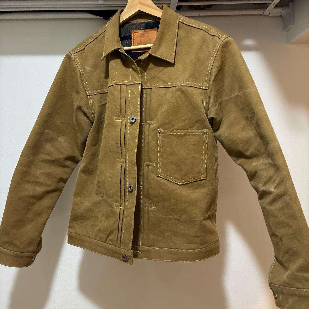 JELADO 21.5ozブラウンダックジャケット44Duck Jacket