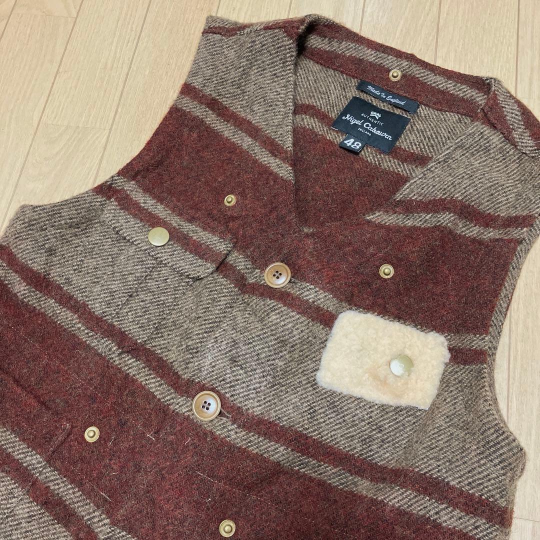 ヤドカリ NigelCabown ナイジェルケーボン ハリスツイードベスト