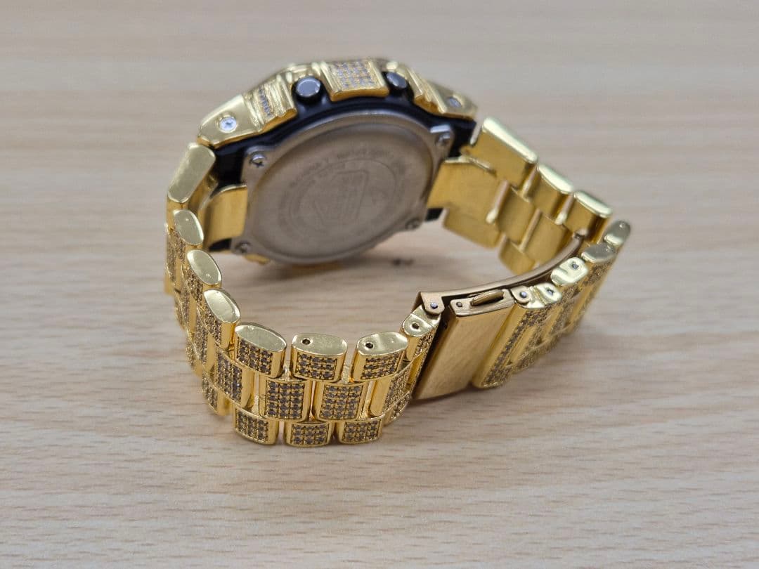 【美品】CASIO G-SHOCK ジルコニアフルカスタム 腕時計 ゴールド