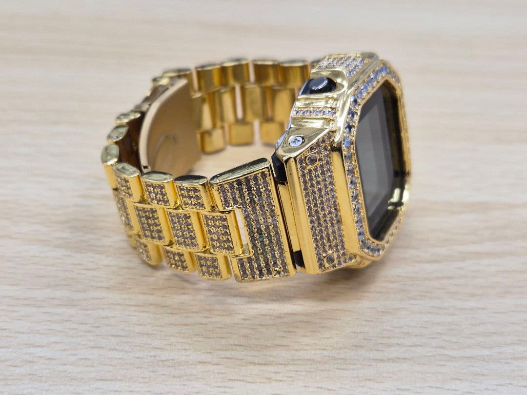 【美品】CASIO G-SHOCK ジルコニアフルカスタム 腕時計 ゴールド