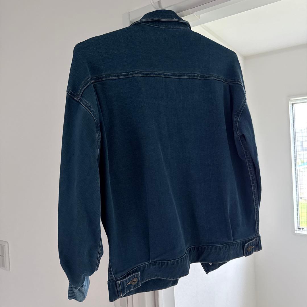 デニムブルー バルーン袖ジャケット