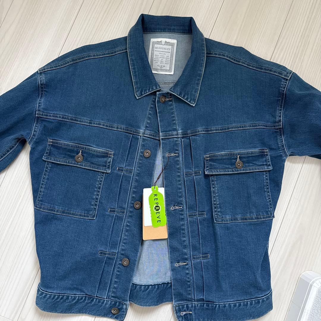 デニムブルー バルーン袖ジャケット