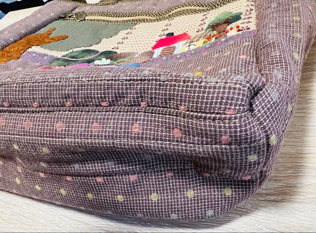 ★新作・最終出品★スーちゃん＆お友達★ハンドメイド　トートバッグ　パッチワーク大