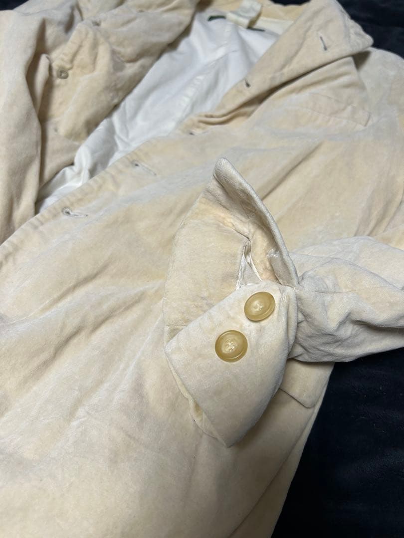 初期　レア　ポールハーデン ベロア　ジャケット　S-M 薄いベージュ