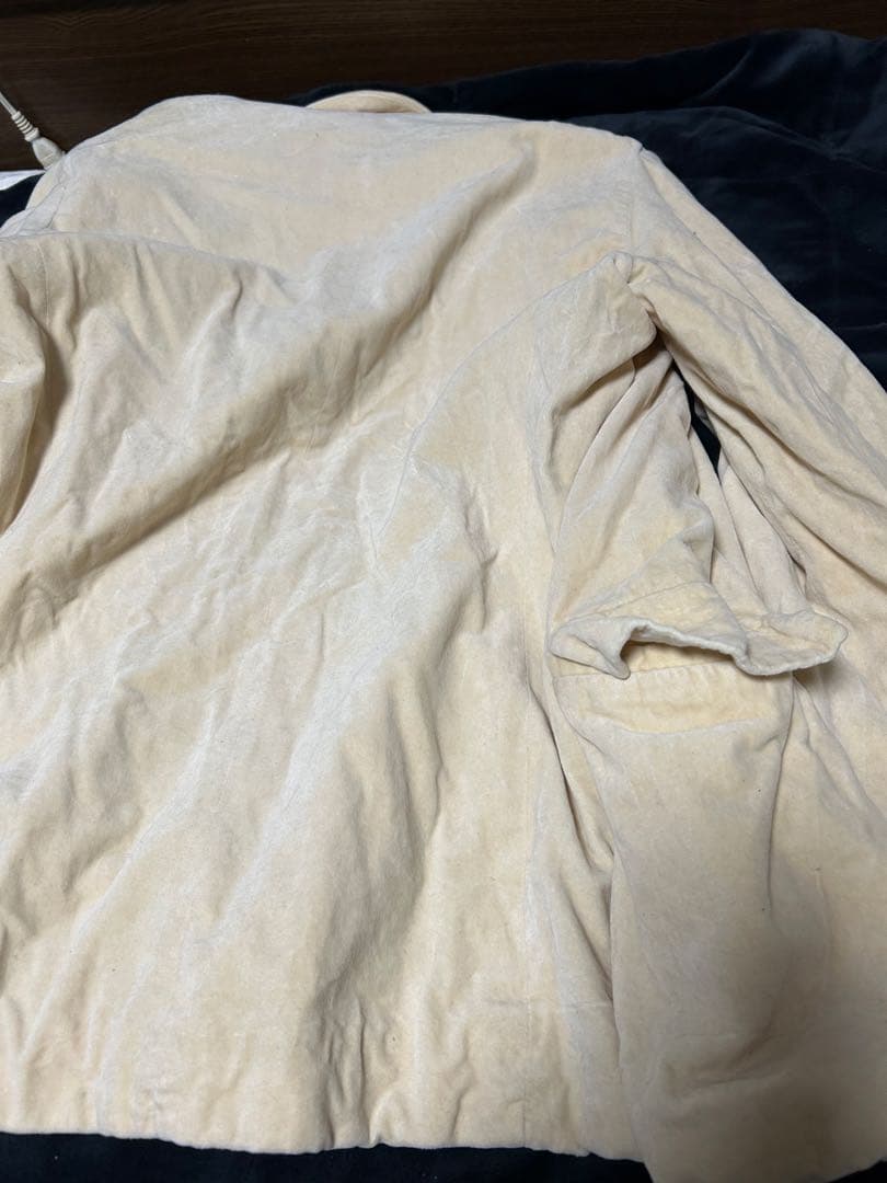 初期　レア　ポールハーデン ベロア　ジャケット　S-M 薄いベージュ