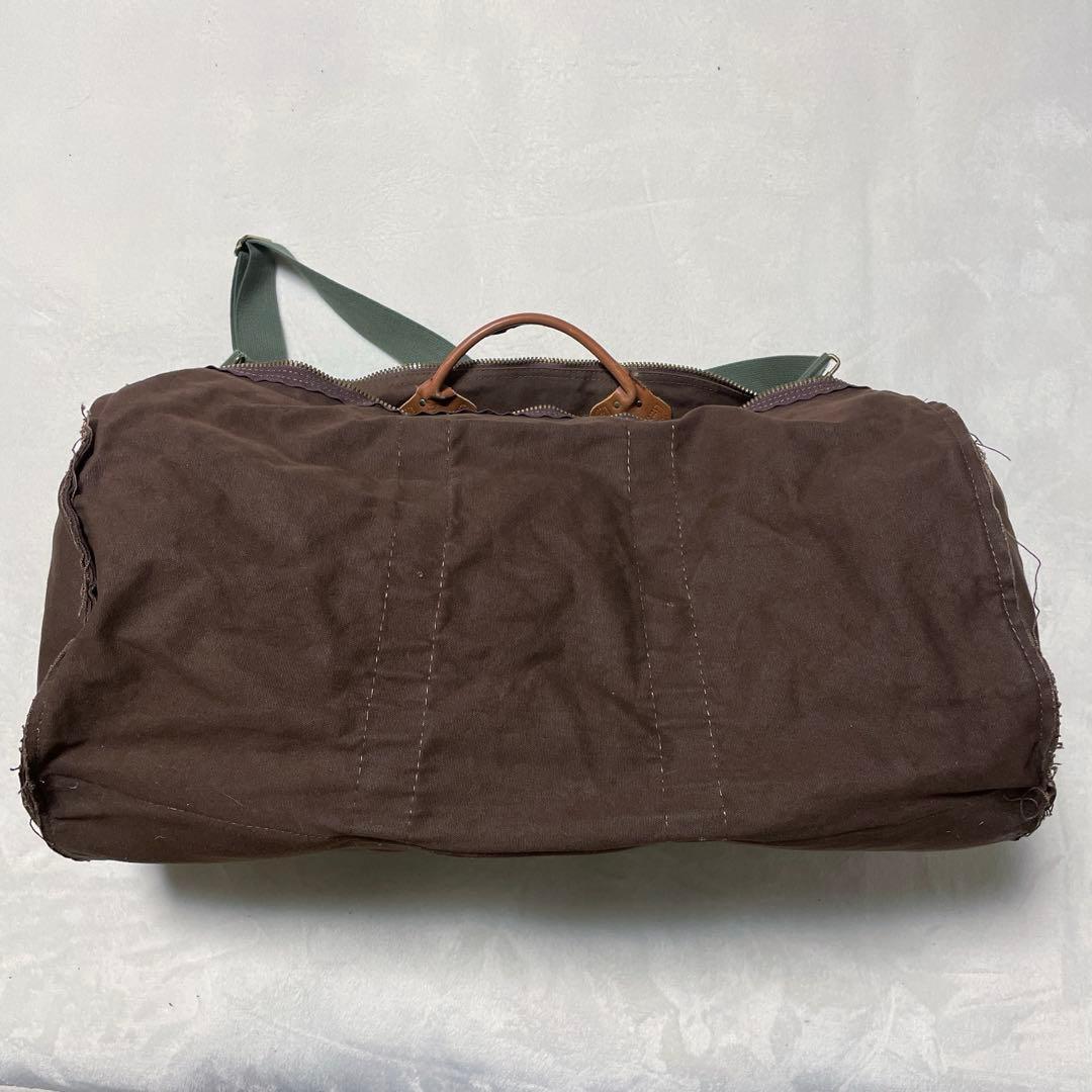 未使用？ 80s LL Bean キャンバス レザー ダッフルバッグ 大サイズ