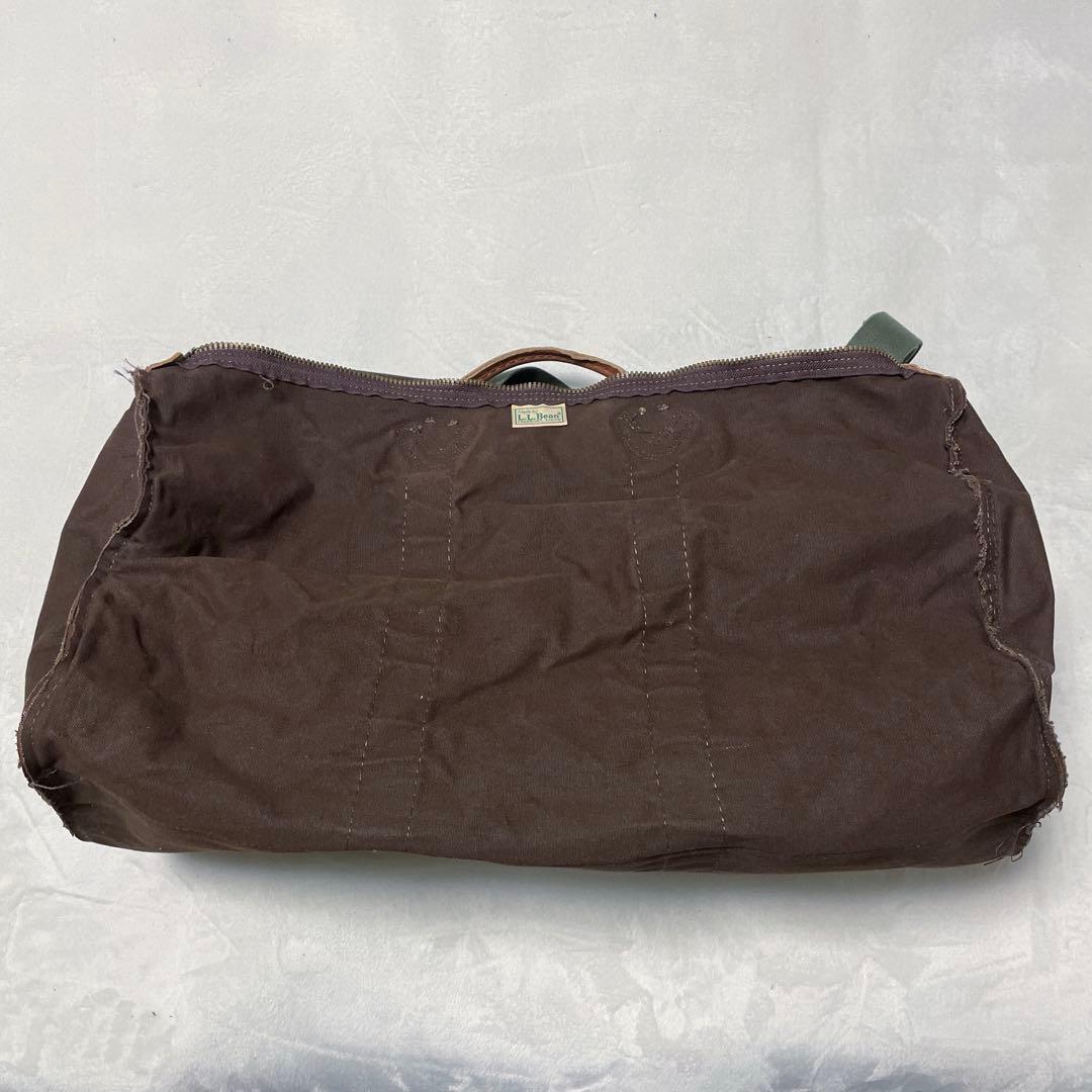 未使用？ 80s LL Bean キャンバス レザー ダッフルバッグ 大サイズ