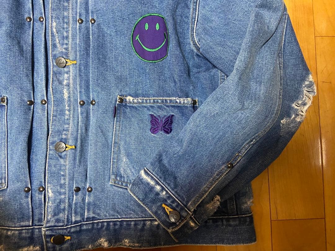 Needles ニードルス パッチカスタム デニムジャケット M