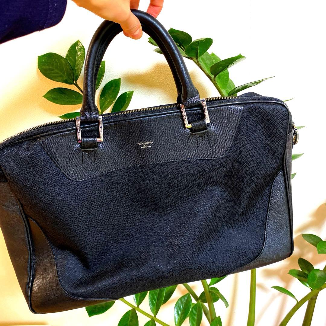 おすすめ　美品　PELLE MORBIDA キャピターノ ビジネスバッグブラック