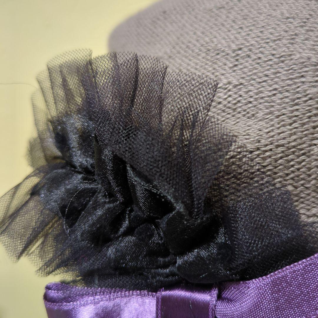 カシラ　猫デザイン ベレー帽 ブラウン