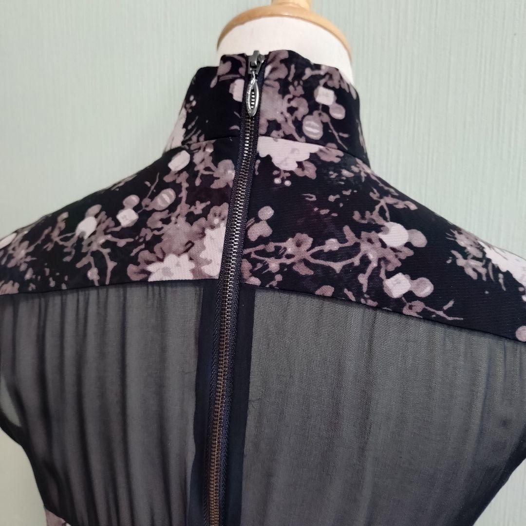 上海灘 ワンピース シルク100% チャイナドレス