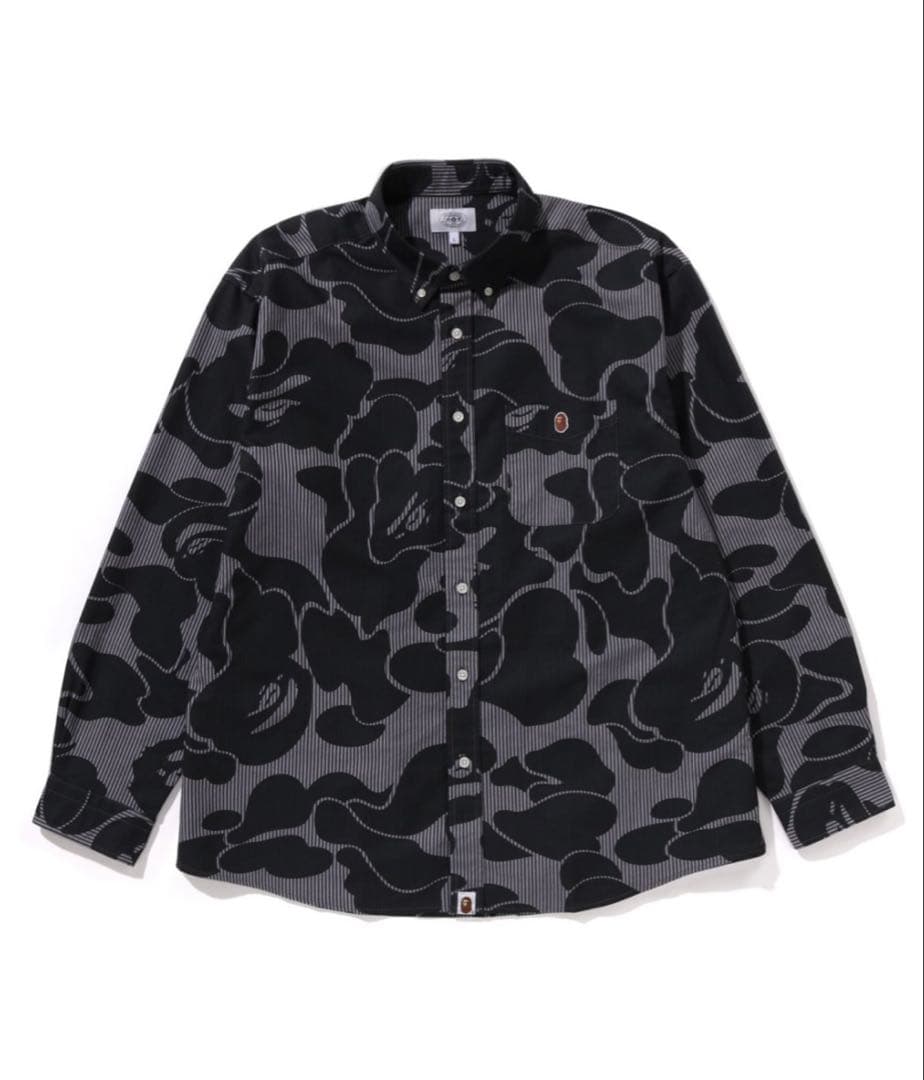 トップス A BATHING APE CAMO RELAXED FIT SHIRT 2XL