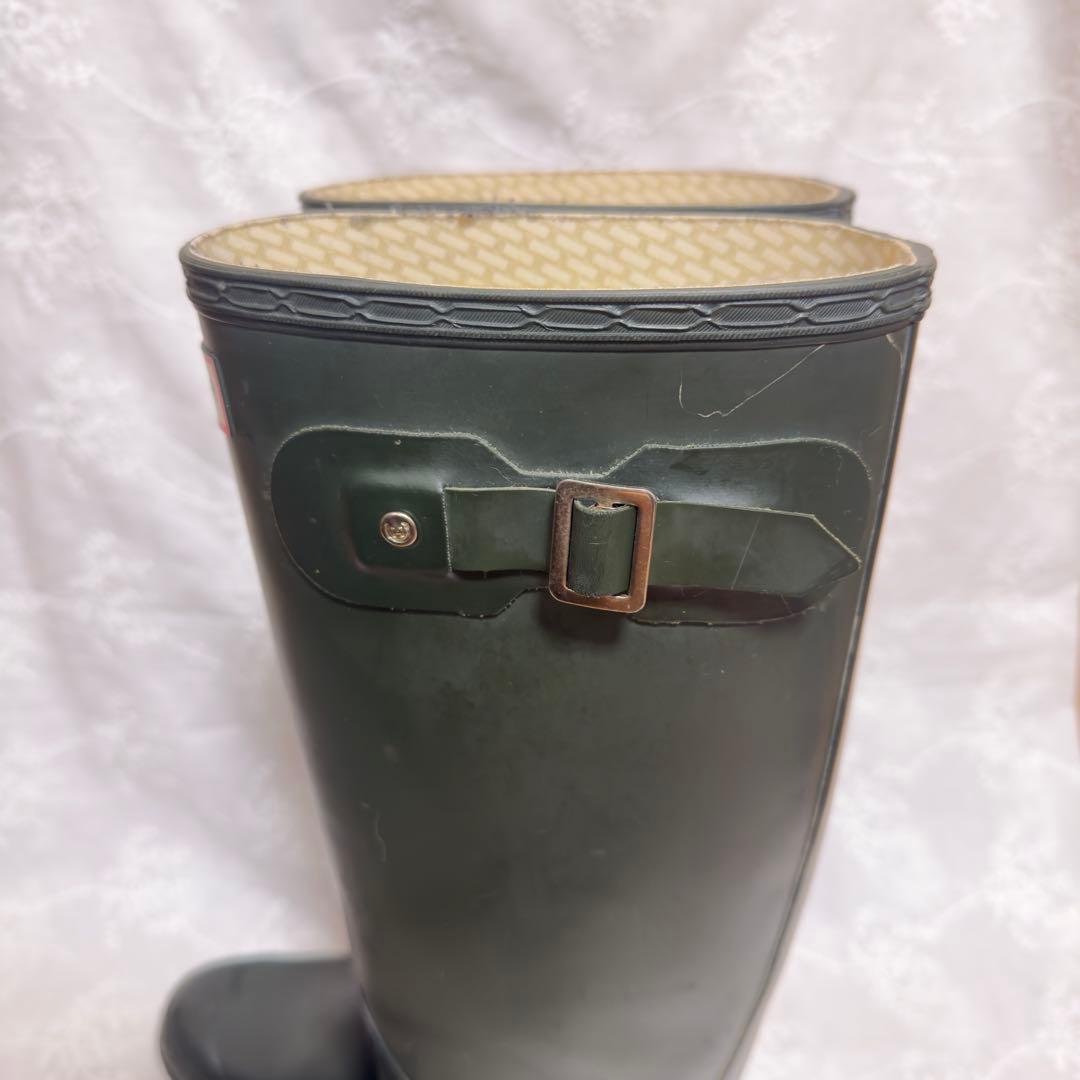 ハンターHUNTER レインブーツ ダークオリーブEU 38（24センチ）