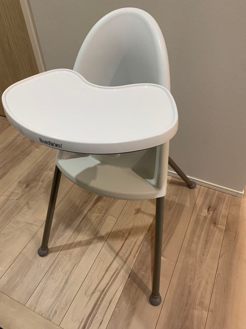 【廃盤品】BABYBJÖRN 脚グレー ホワイト ハイチェア