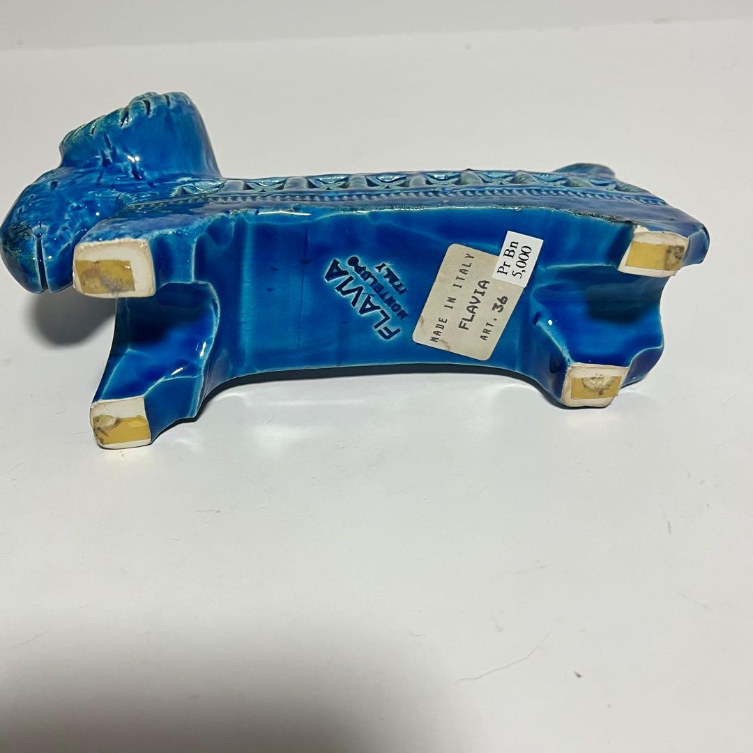 美品　FLAVIA BITOSSI 羊　置物　フラビア　ビトッシ　リミニブルー