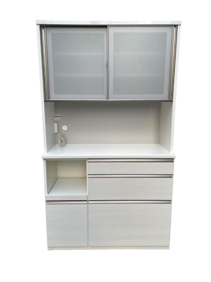 大阪京都限定 松田家具 ダイニングボード 食器棚 炊飯器台付き レンジボード