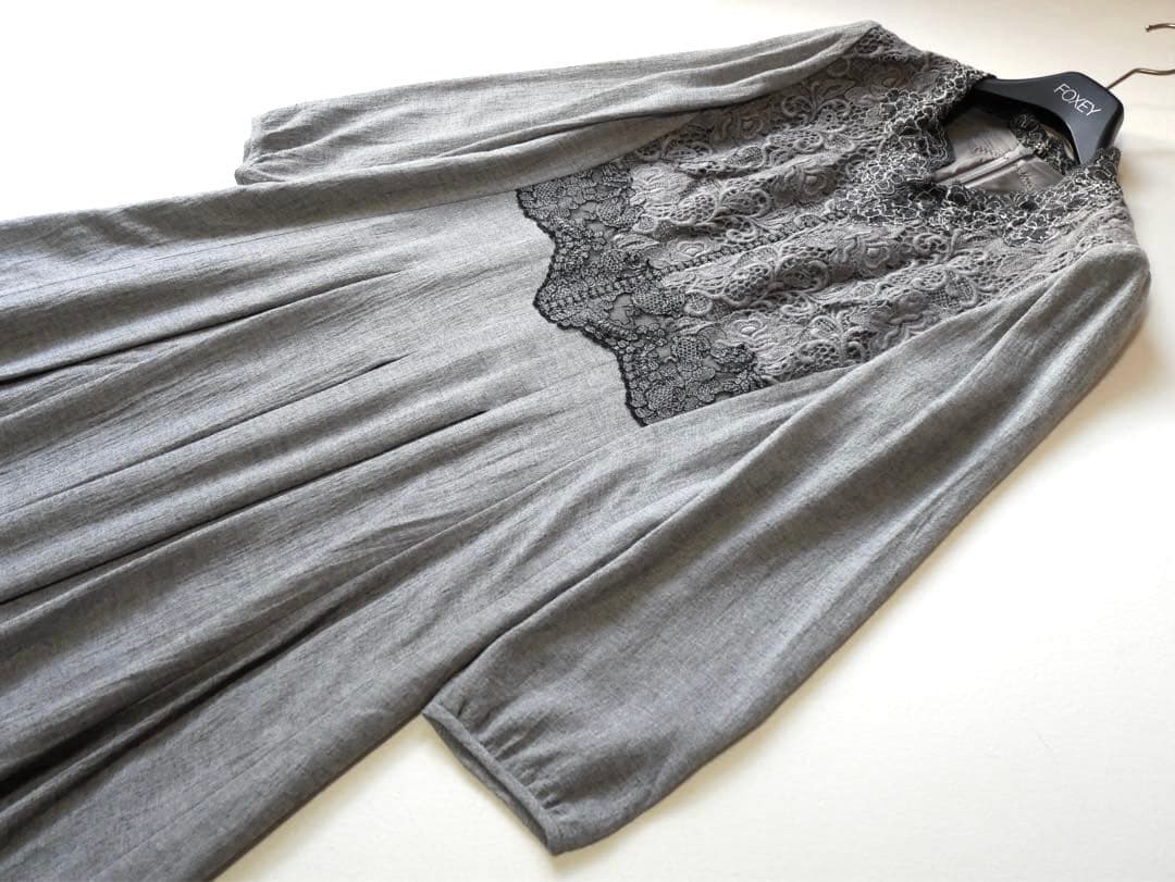 Rossa インポートロッサ 豪華レース ロングワンピース 42 日本製