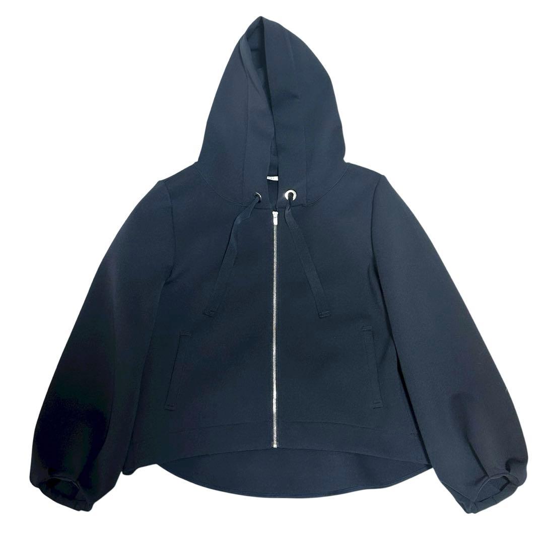 あやさまANAYI アナイ ダンボール フリル フードパーカー ネイビー 38