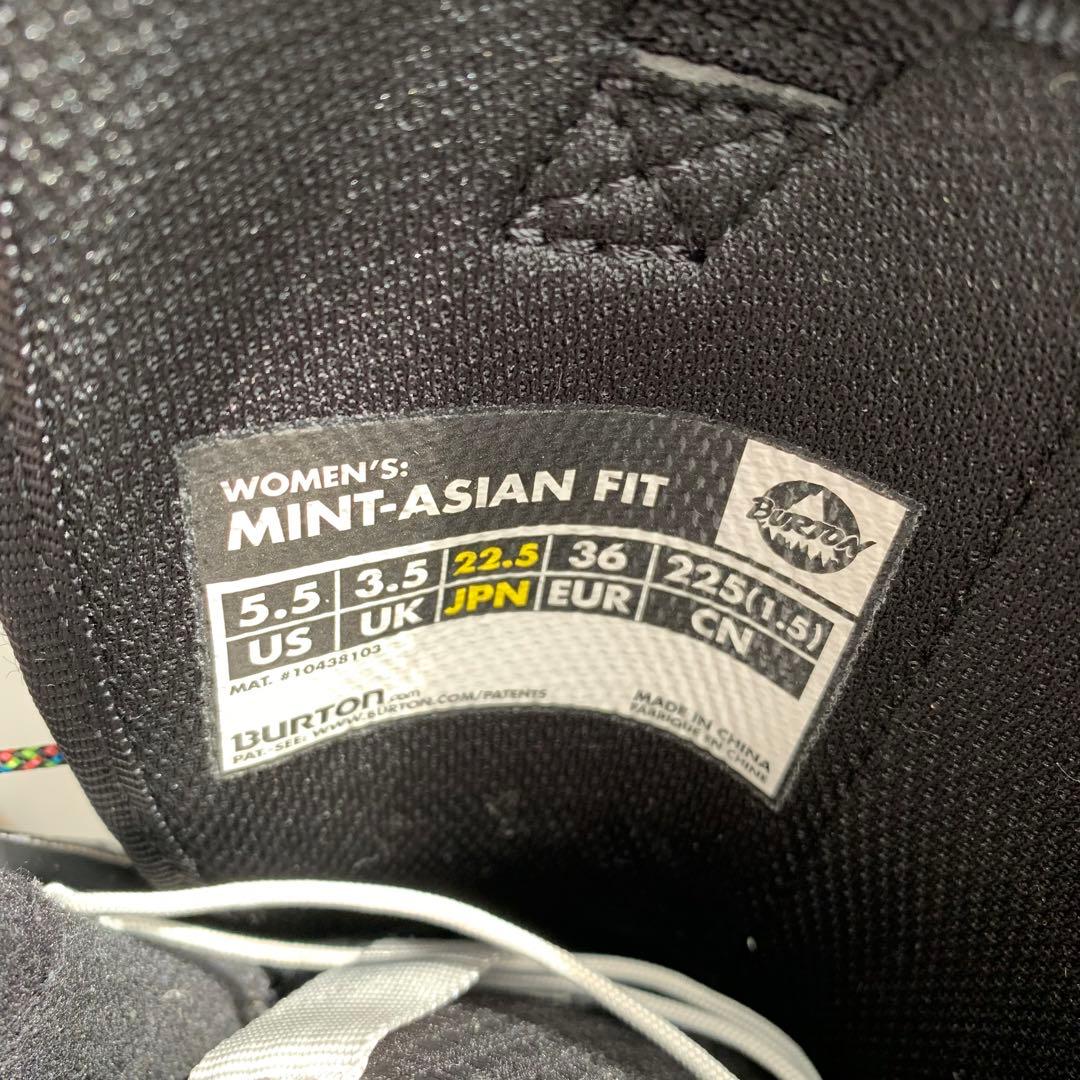 BURTON MINT-ASIAN FIT 女性用 スノーボードブーツ 22.5